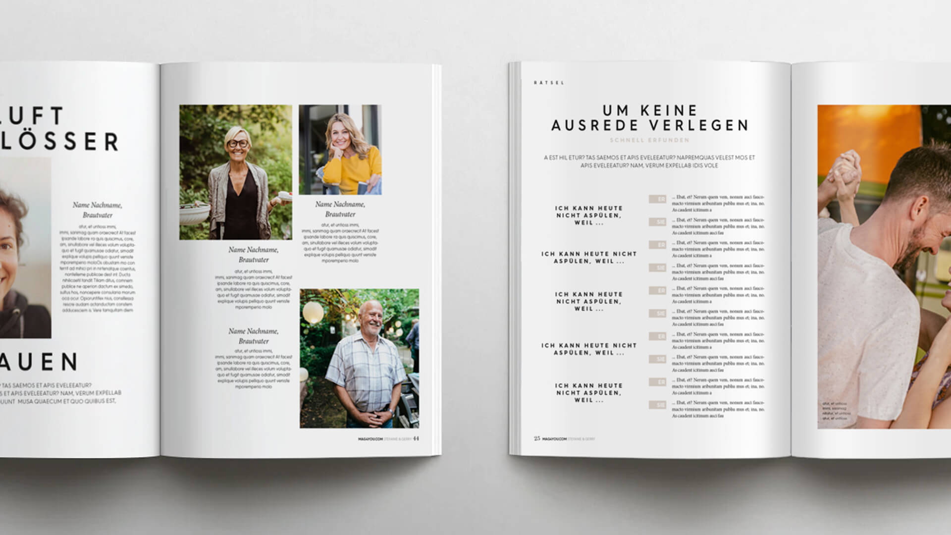 Hochzeitszeitung als Geschenk für das Brautpaar. Komplett von Profis gestaltet - kein Selbermachen! – Bild 3