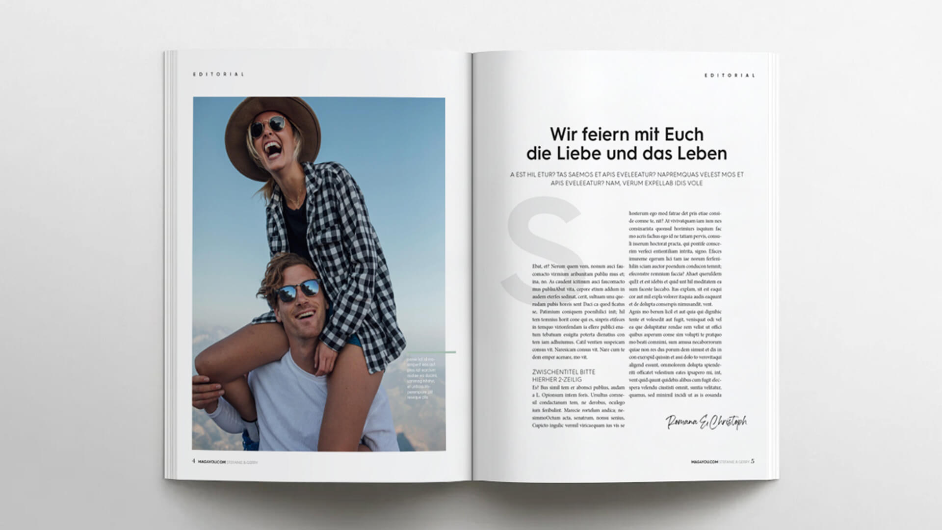 Hochzeitszeitung als Geschenk für die Gäste. Komplett von Profis gestaltet - kein Selbermachen! – Bild 2