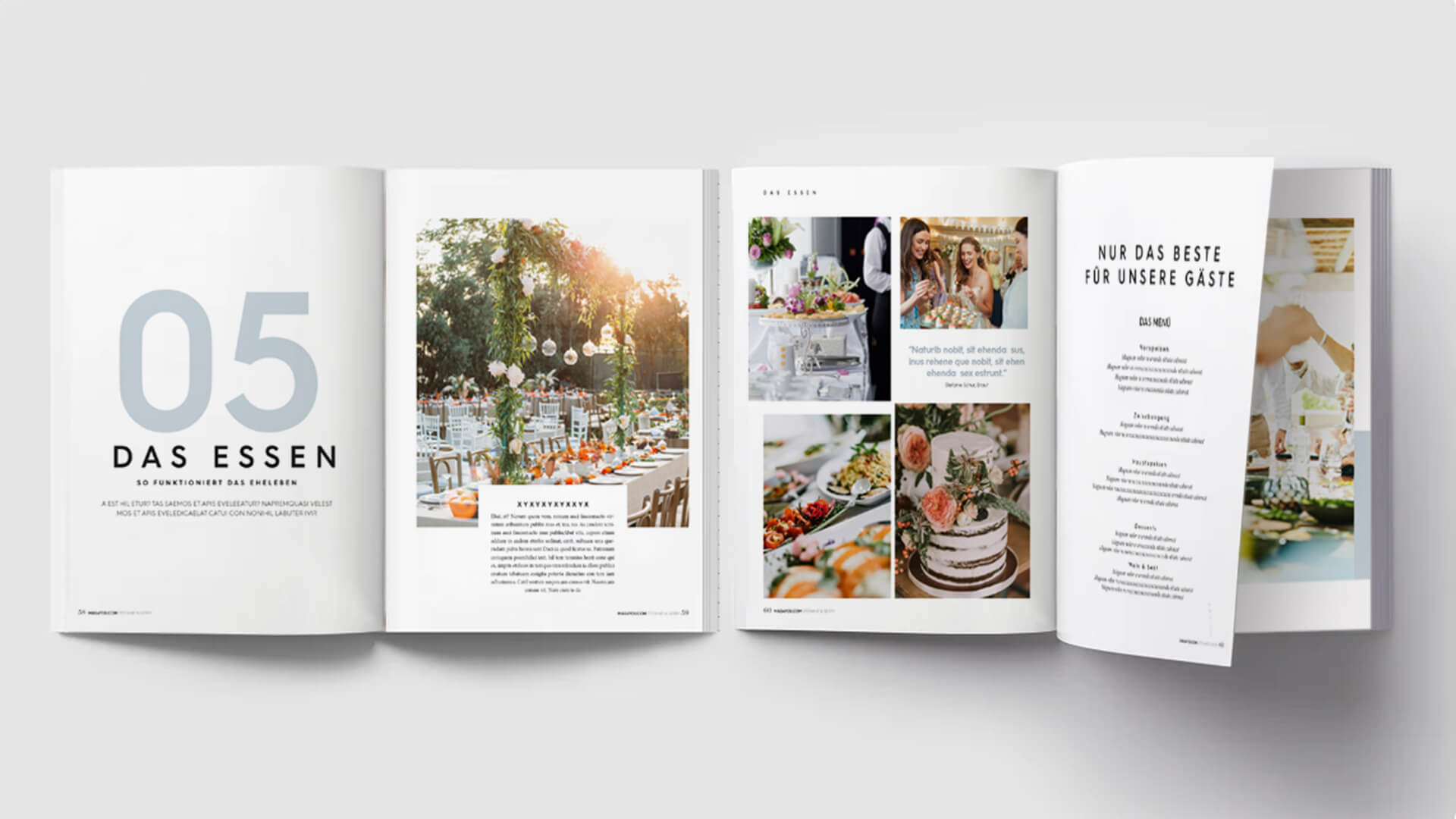 Hochzeitszeitung für Paare nach der Hochzeit. Komplett von Profis gestaltet - kein Selbermachen! – Bild 4