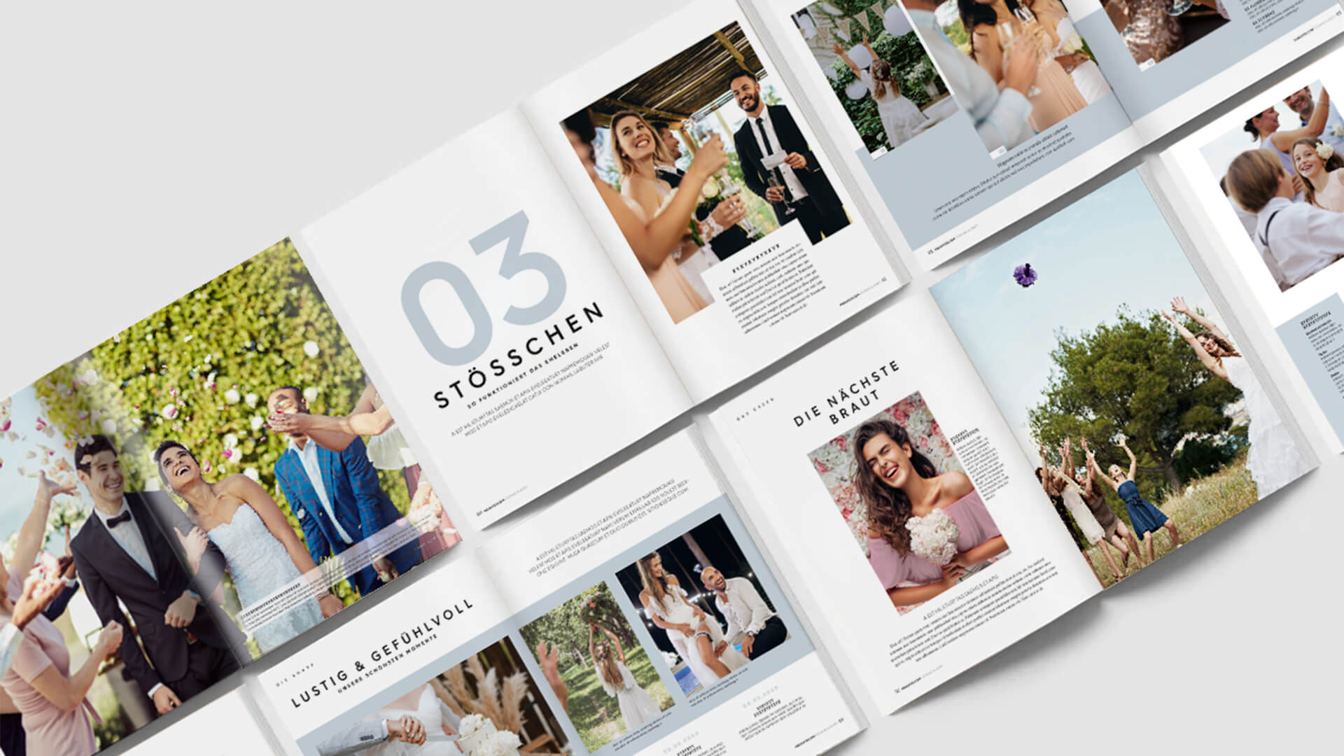 Hochzeitszeitung für Paare nach der Hochzeit. Komplett von Profis gestaltet - kein Selbermachen! – Bild 3