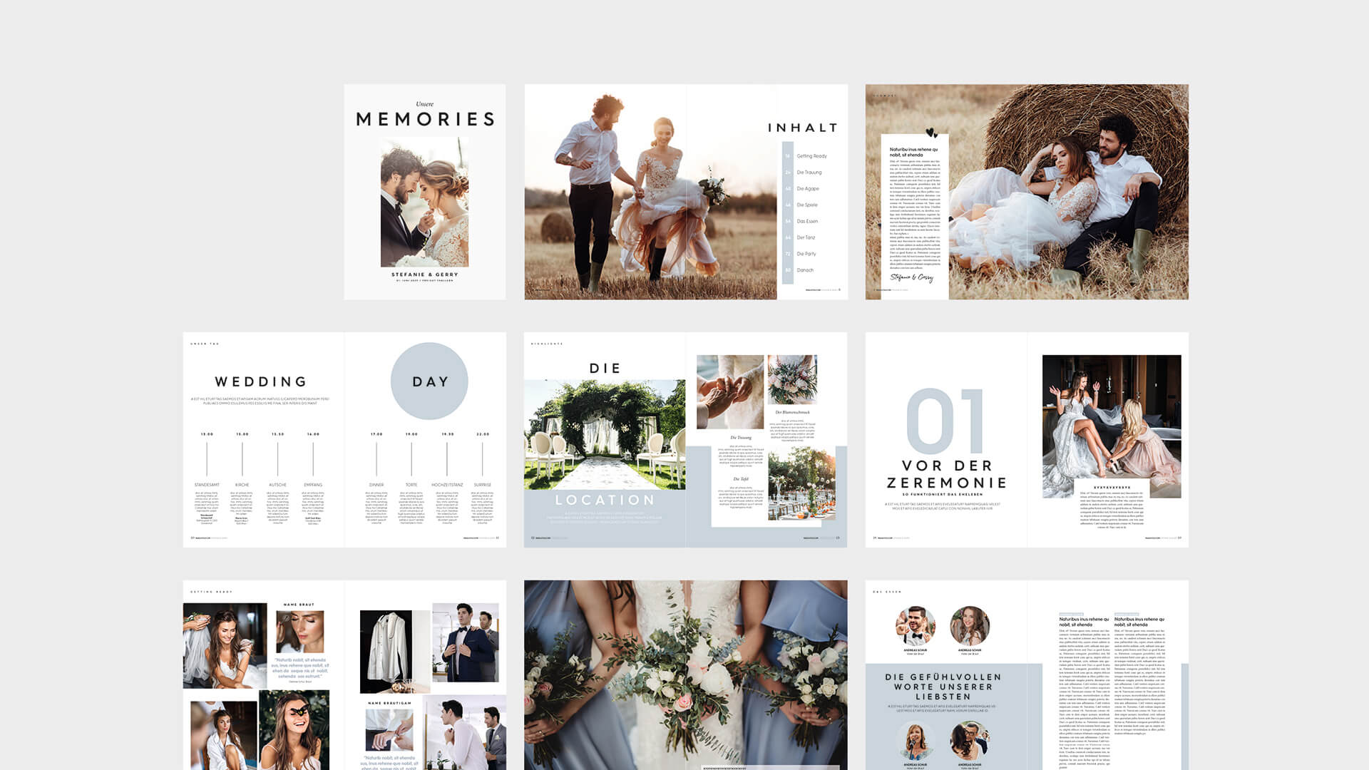 Hochzeitszeitung für Paare nach der Hochzeit. Komplett von Profis gestaltet - kein Selbermachen! – Bild 2