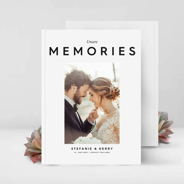 Hochzeitszeitung für Paare nach der Hochzeit. Komplett von Profis gestaltet - kein Selbermachen!