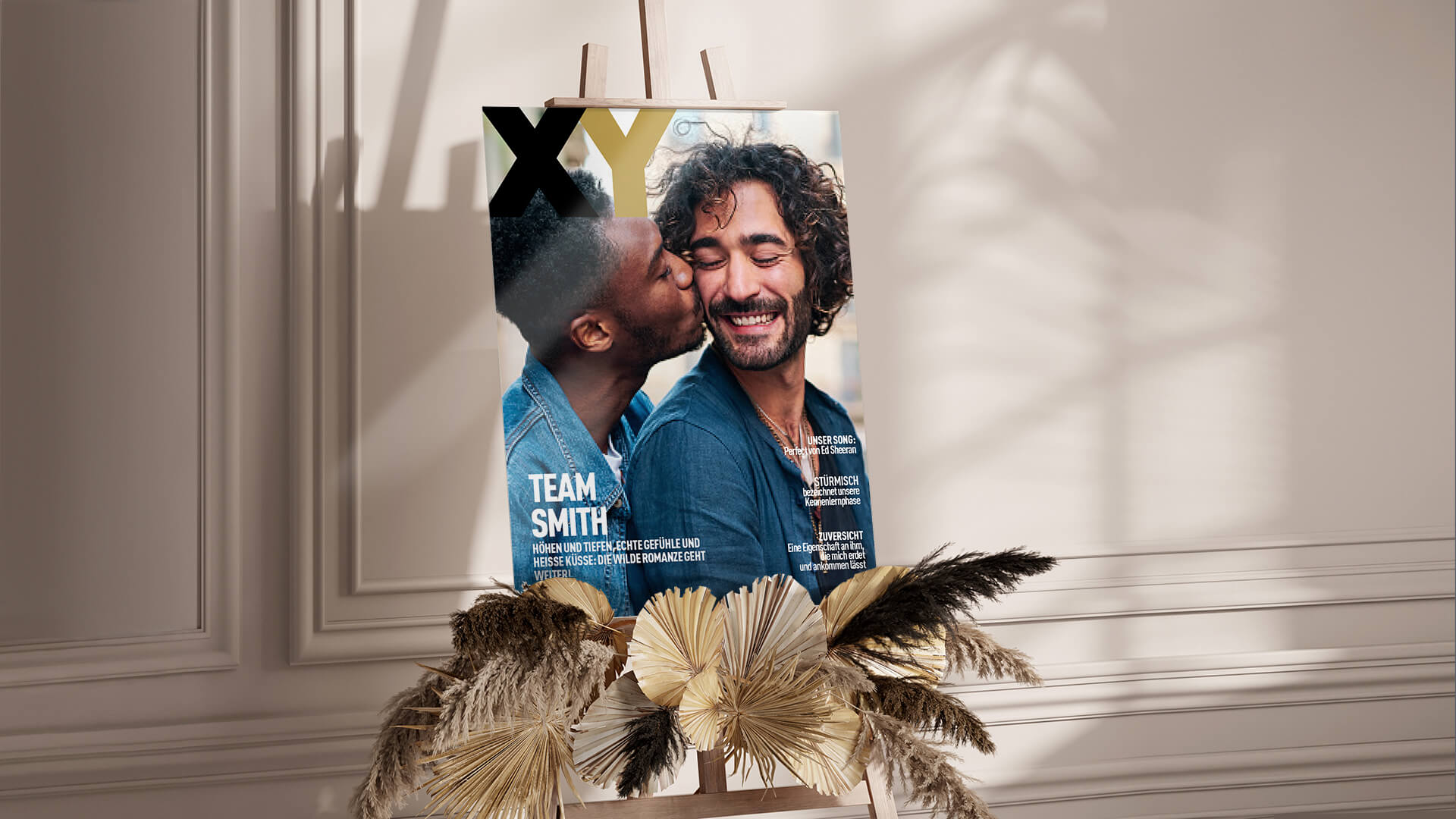 Persönliche Magazin-Cover als einzigartige Dekorationselemente bei Hochzeiten